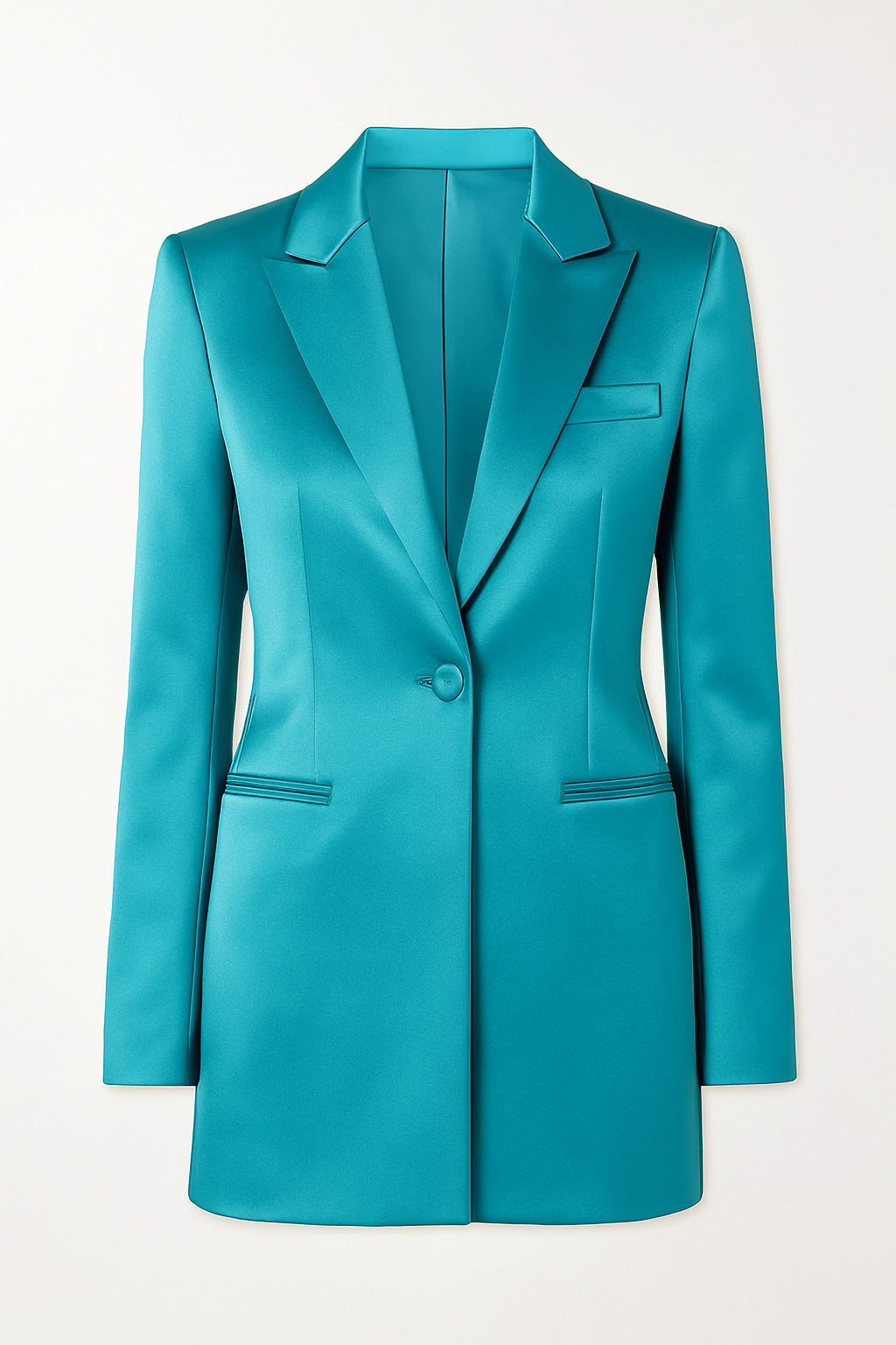 Blu Oceano Satin Blazer