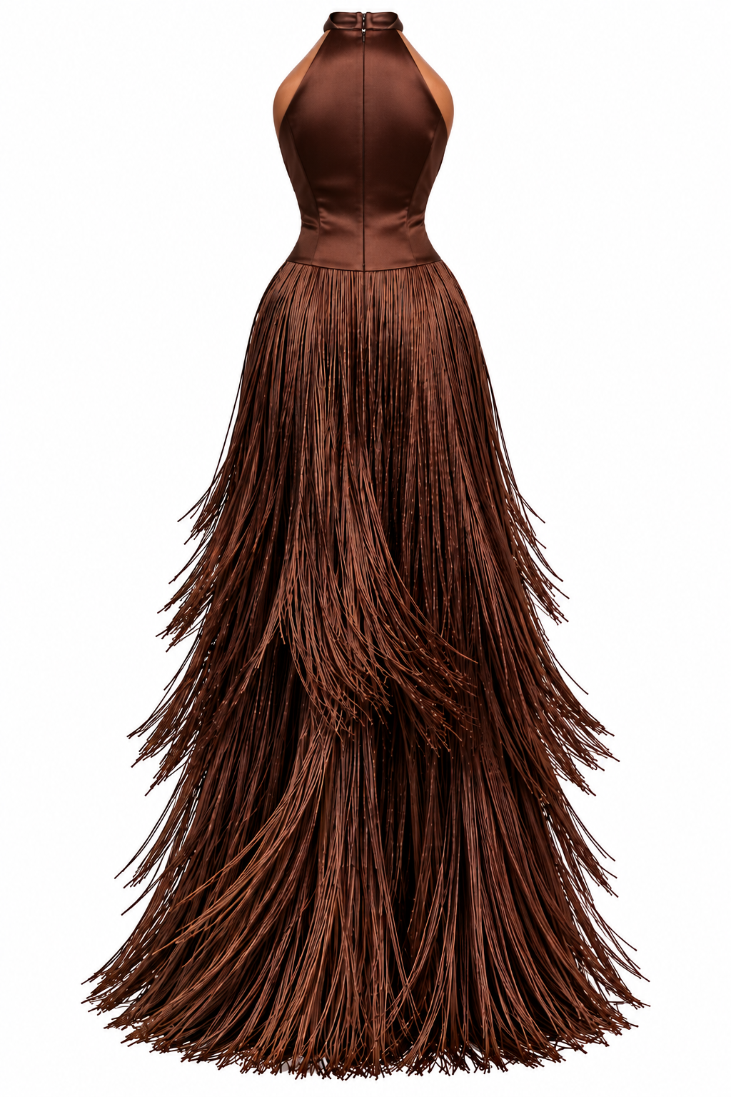 Sable Fringe Gown