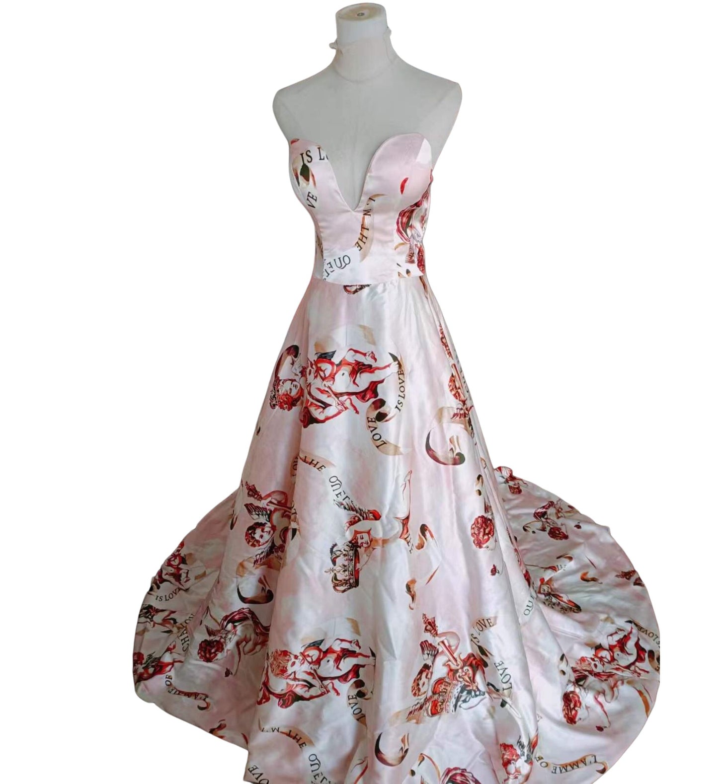 "CHERUBINI" STRAPLESS FLOOR-LENGTH GOWN