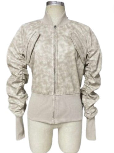 SNAKESKIN BOMBER JACKET
