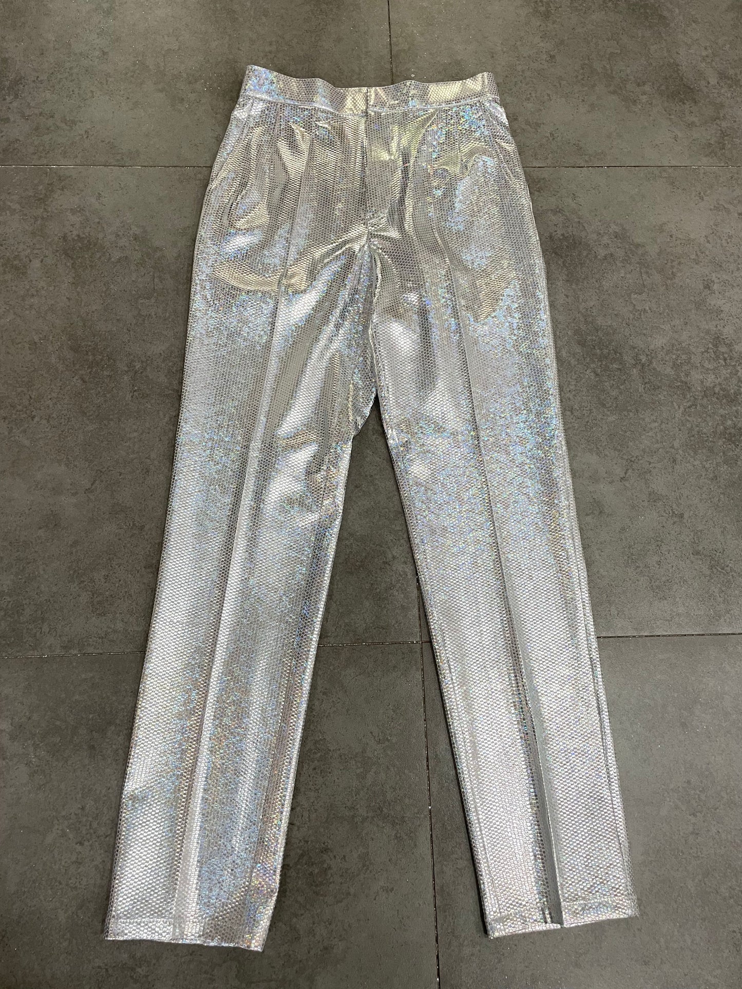 METALLIC HONEYCOMB BLAZER AND PANT OR SKIRT SUIT