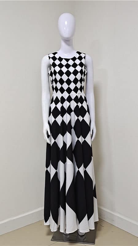Harlequin long gown