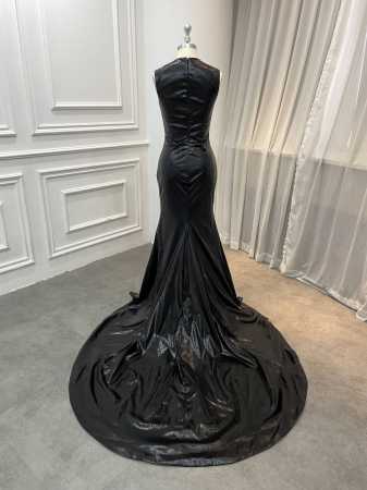 HONEYCOMB GOWN - BLACK