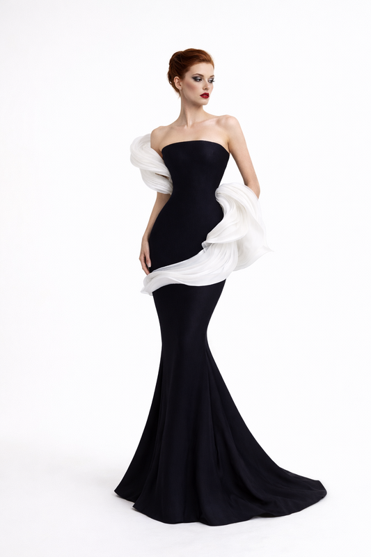 Midnight Sculpt Gown