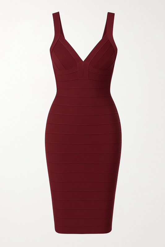 Cabernet Bandage Mini Dress