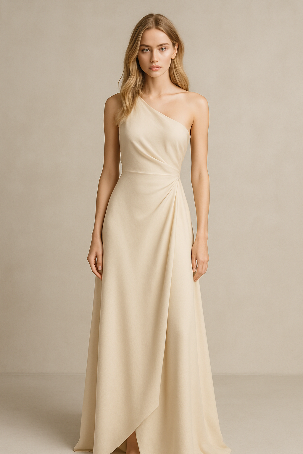 Osso One-Shoulder Irregular Cut Dress - MADE TO ORDER