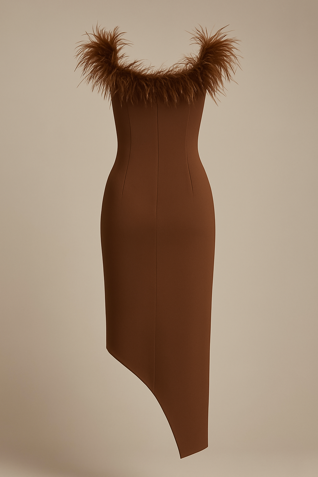 "Guilia" Featherd Gown