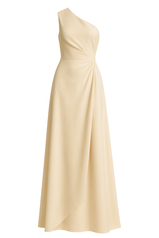 Osso One-Shoulder Irregular Cut Dress - MADE TO ORDER