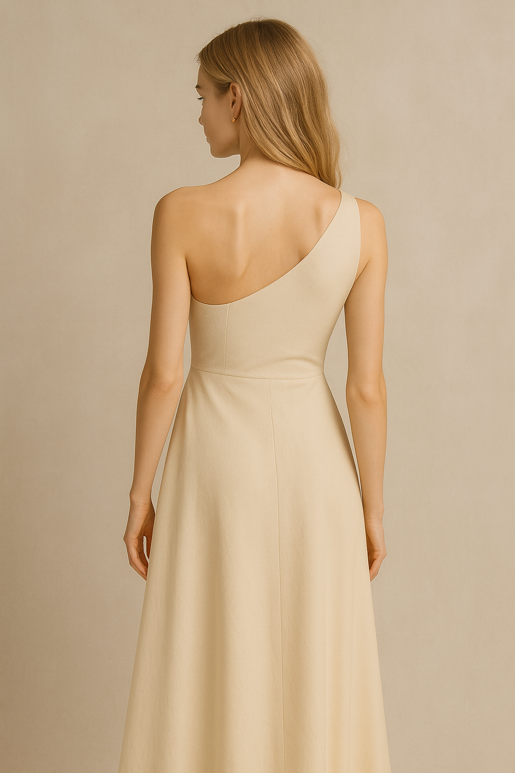 Osso One-Shoulder Irregular Cut Dress - MADE TO ORDER
