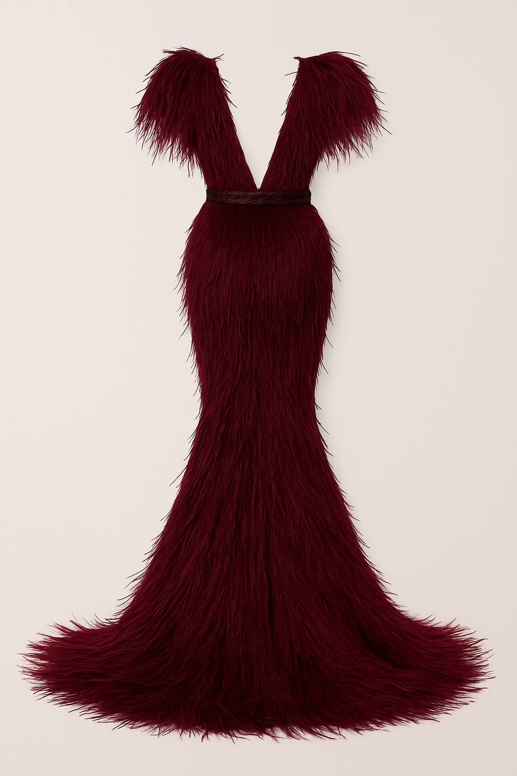 “Victoria” Feathered Gown