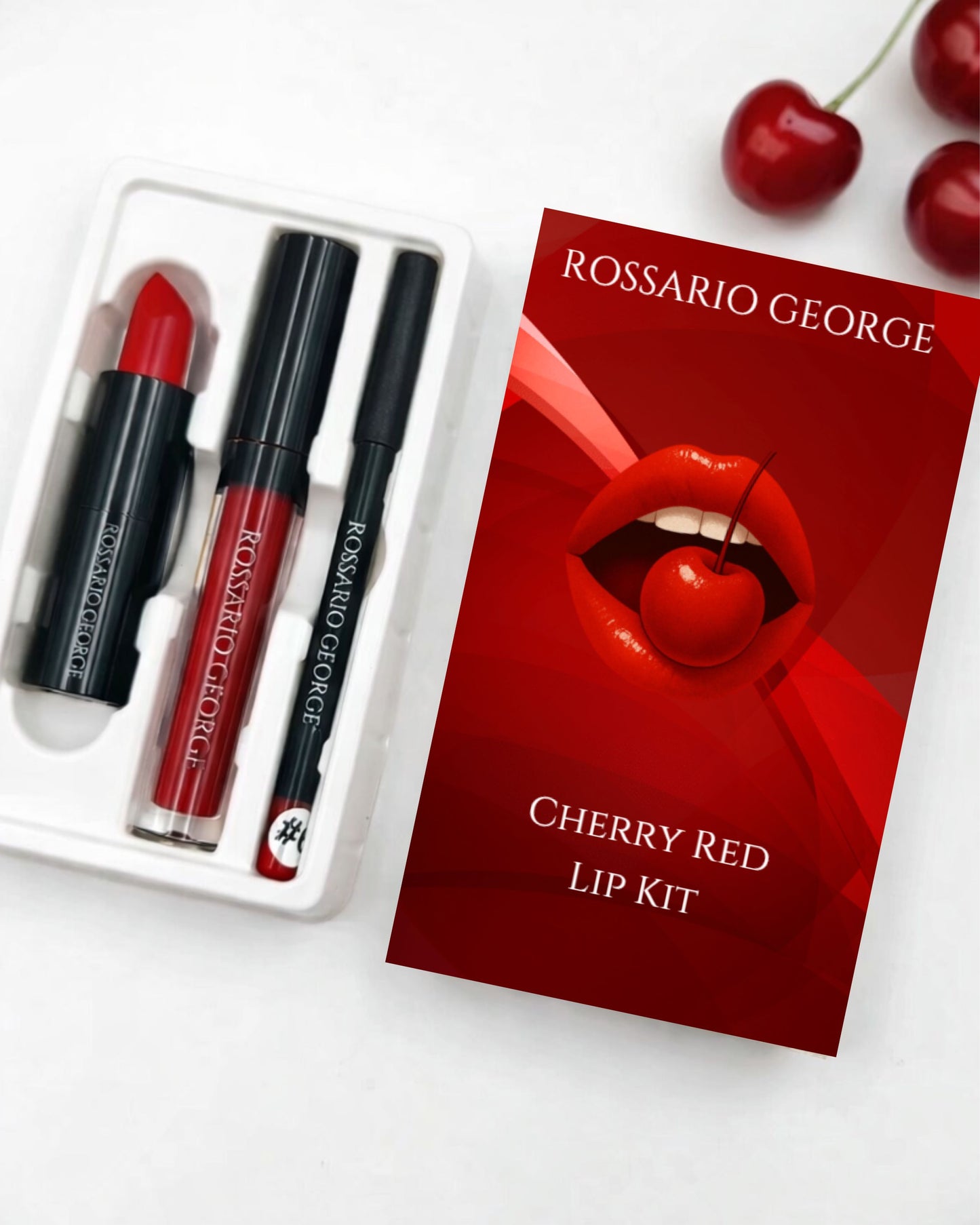 Rossario George Beauty — Cherry Red Lip Kit