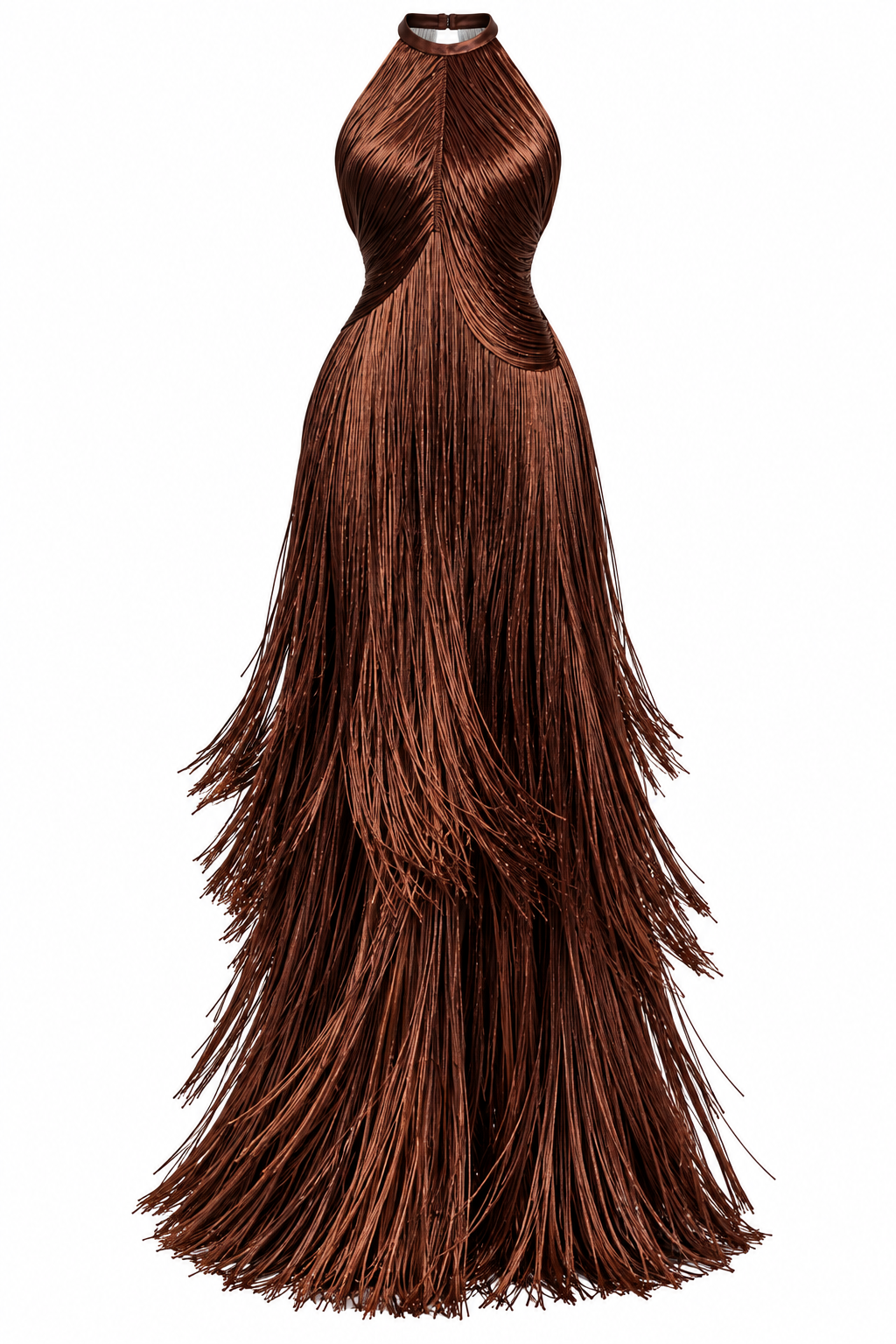 Sable Fringe Gown