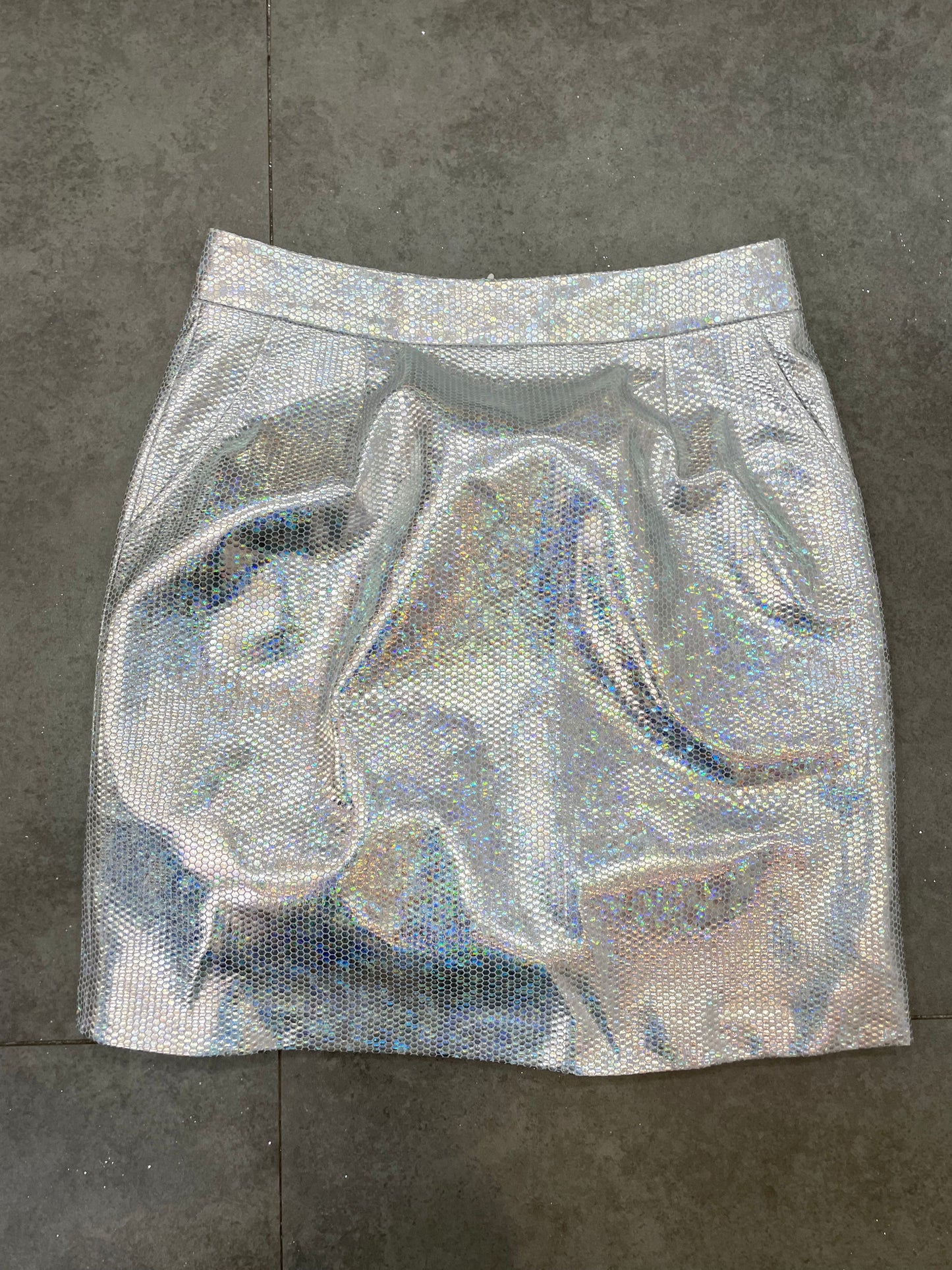 METALLIC HONEYCOMB BLAZER AND PANT OR SKIRT SUIT