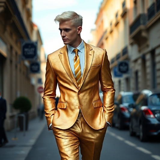 HONEY GOLD 2-PIECE SUIT