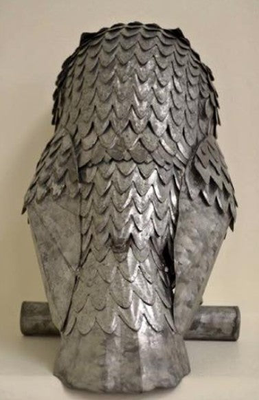 Handcrafted Metal Owl Sculpture